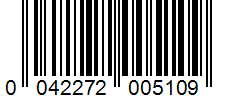 Barcode 0042272005109