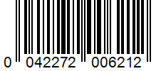 Barcode 0042272006212