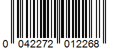 Barcode 0042272012268