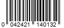 Barcode 0042421140132