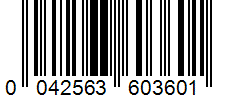 Barcode 0042563603601