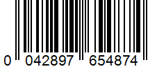 Barcode 0042897654874
