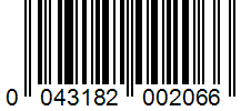 Barcode 0043182002066