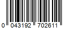 Barcode 0043192702611