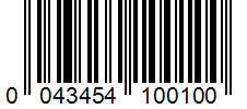 Barcode 0043454100100