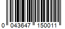Barcode 0043647150011