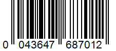 Barcode 0043647687012