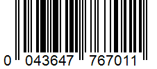 Barcode 0043647767011