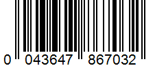 Barcode 0043647867032