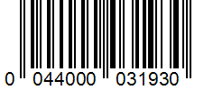 Barcode 0044000031930