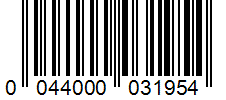 Barcode 0044000031954