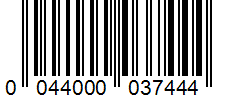 Barcode 0044000037444
