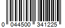 Barcode 0044500341225