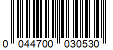 Barcode 0044700030530