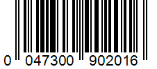 Barcode 0047300902016