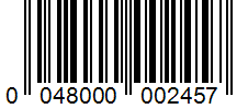 Barcode 0048000002457