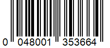 Barcode 0048001353664