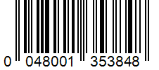 Barcode 0048001353848