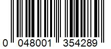 Barcode 0048001354289