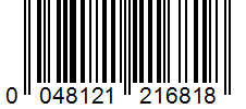 Barcode 0048121216818