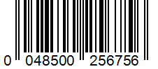 Barcode 0048500256756