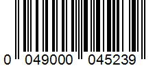 Barcode 0049000045239