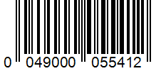 Barcode 0049000055412