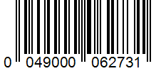 Barcode 0049000062731
