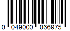 Barcode 0049000066975