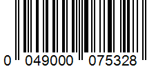 Barcode 0049000075328
