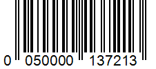Barcode 0050000137213