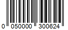 Barcode 0050000300624