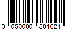 Barcode 0050000301621