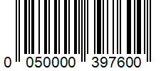 Barcode 0050000397600