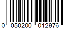 Barcode 0050200012976