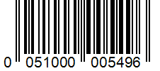 Barcode 0051000005496
