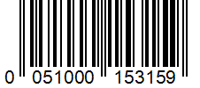 Barcode 0051000153159