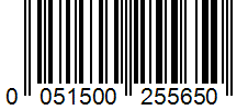 Barcode 0051500255650