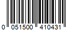 Barcode 0051500410431