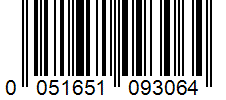 Barcode 0051651093064
