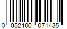 Barcode 0052100071435