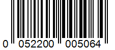 Barcode 0052200005064
