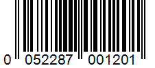 Barcode 0052287001201
