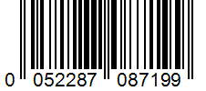 Barcode 0052287087199