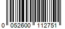 Barcode 0052600112751