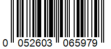 Barcode 0052603065979