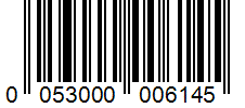 Barcode 0053000006145
