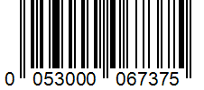 Barcode 0053000067375