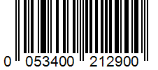 Barcode 0053400212900