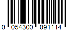 Barcode 0054300091114